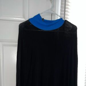 BCBGMaxAzria Black and White Long Sleeve Dress